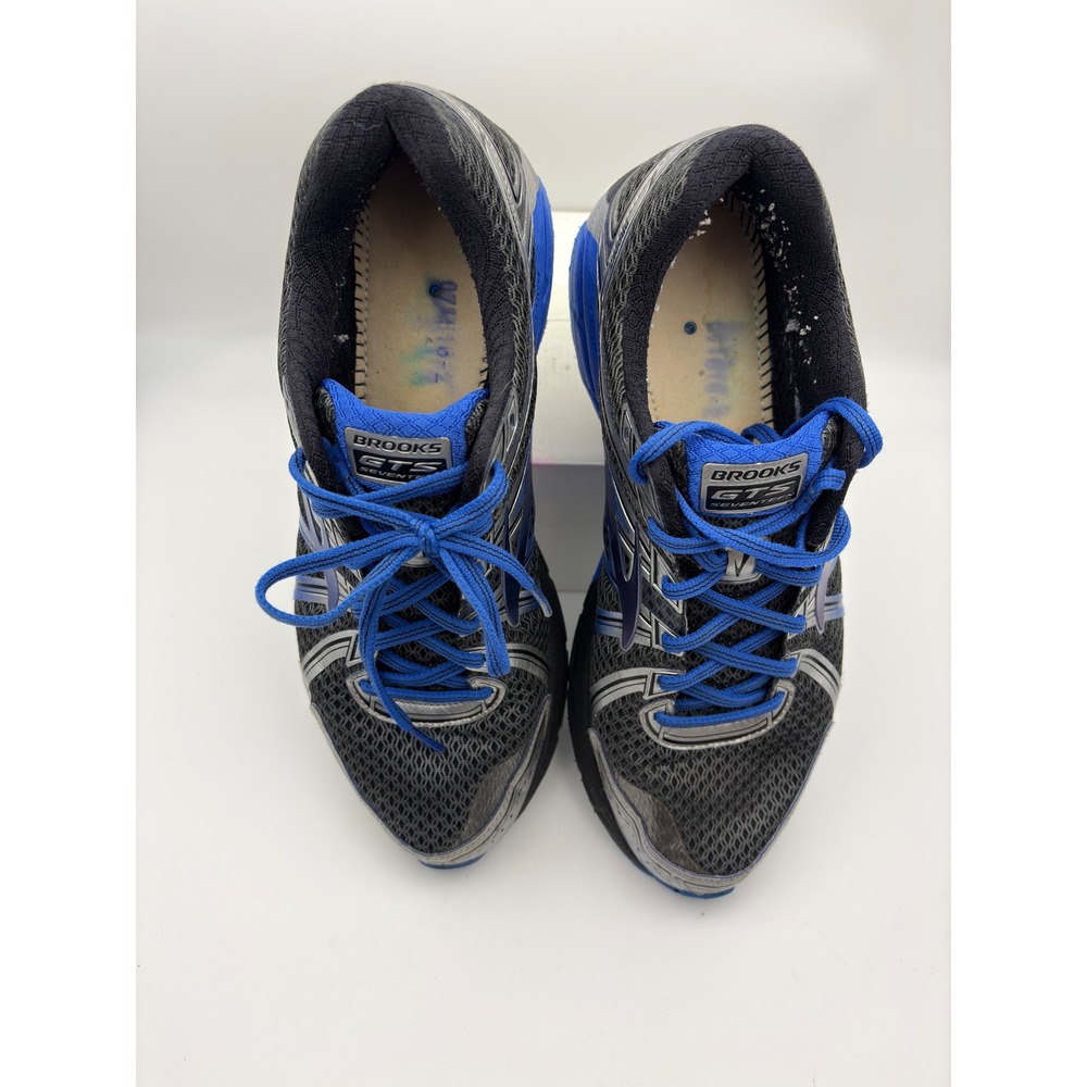 Brooks Adrenaline GTS 17 Mens Running Shoes Grey Blue Silver 1102411D017 Size 12 - Picture 4 of 7